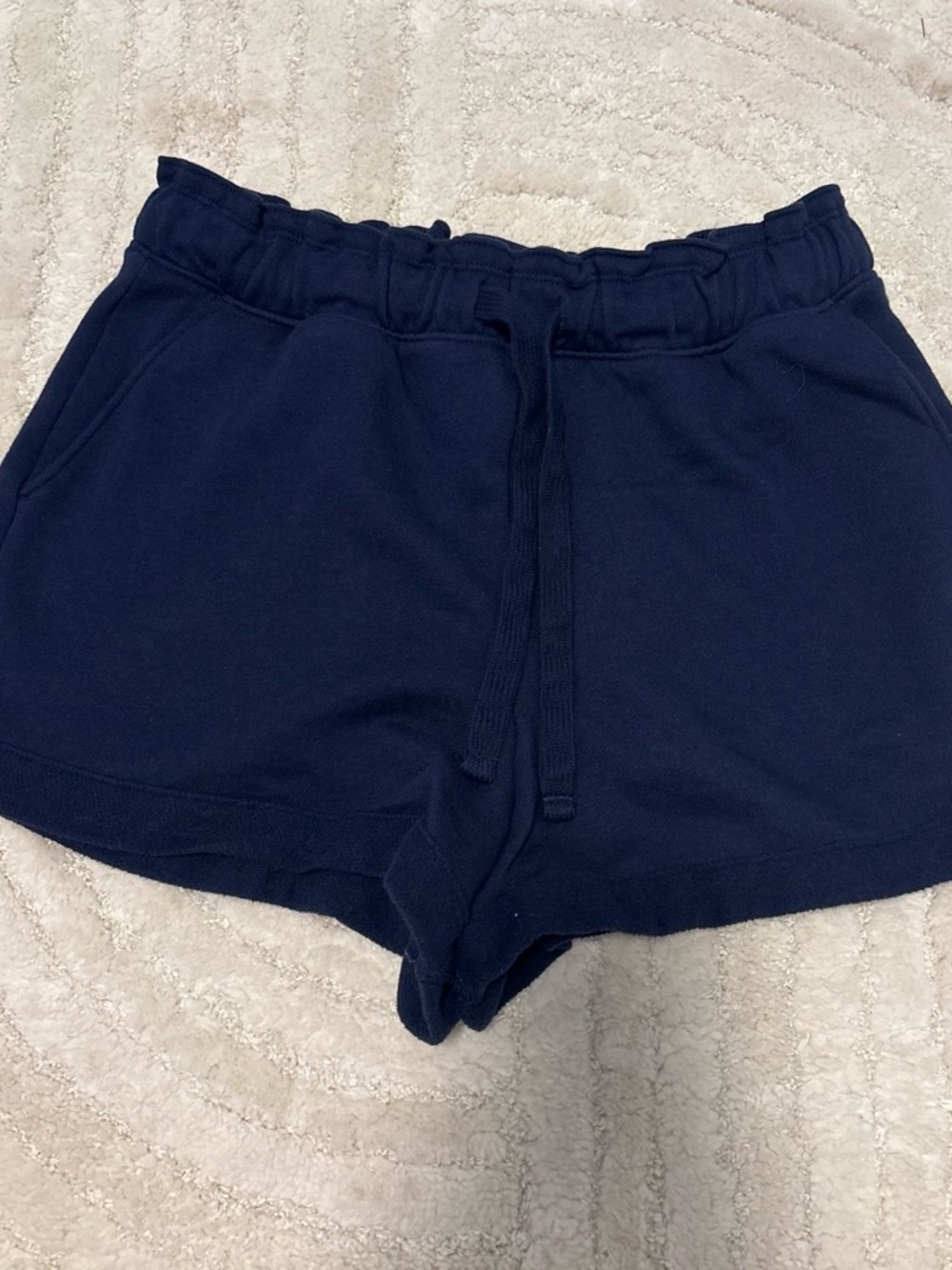 GAP Women's Navy Elastic Waist Drawstring Athletic Shorts